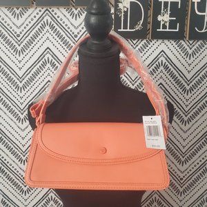 Orange handbag crossbody or arm length